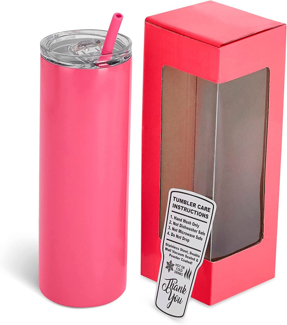 Custom 20oz Powder Coated Skinny Tumbler
