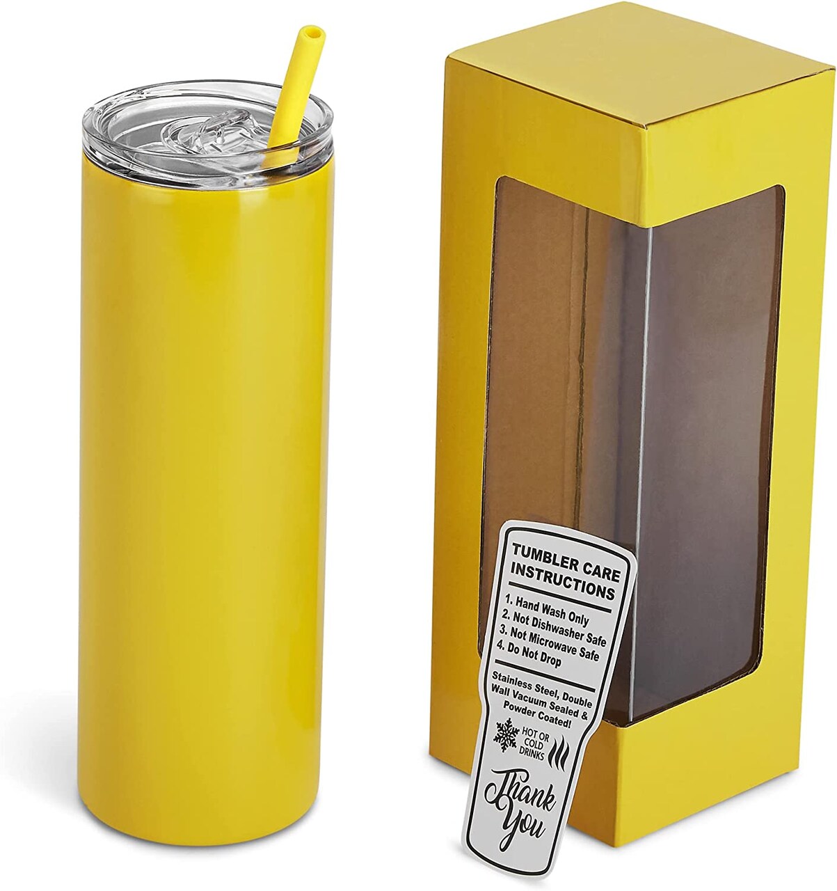 Custom 20oz Powder Coated Skinny Tumbler