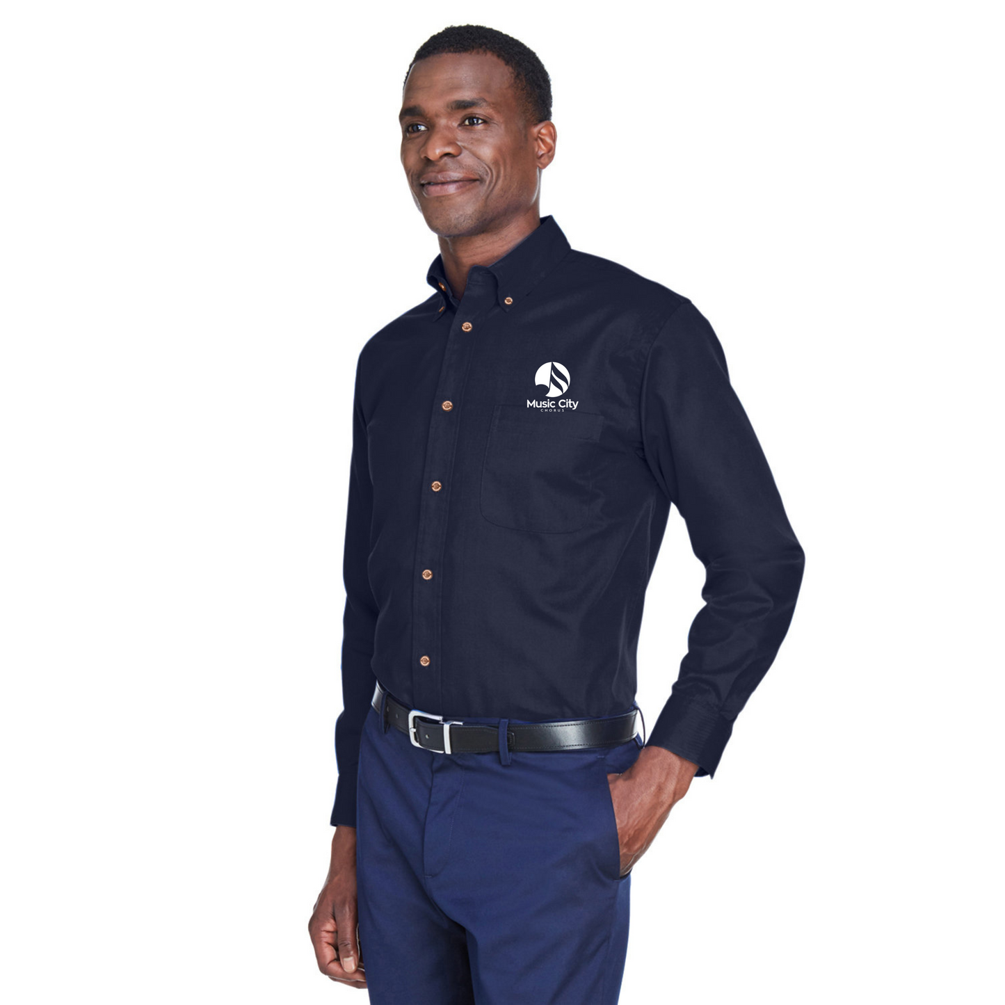 Music City Chorus - Embroidered Regular Fit - Operate Long-Sleeve Twill Shirt