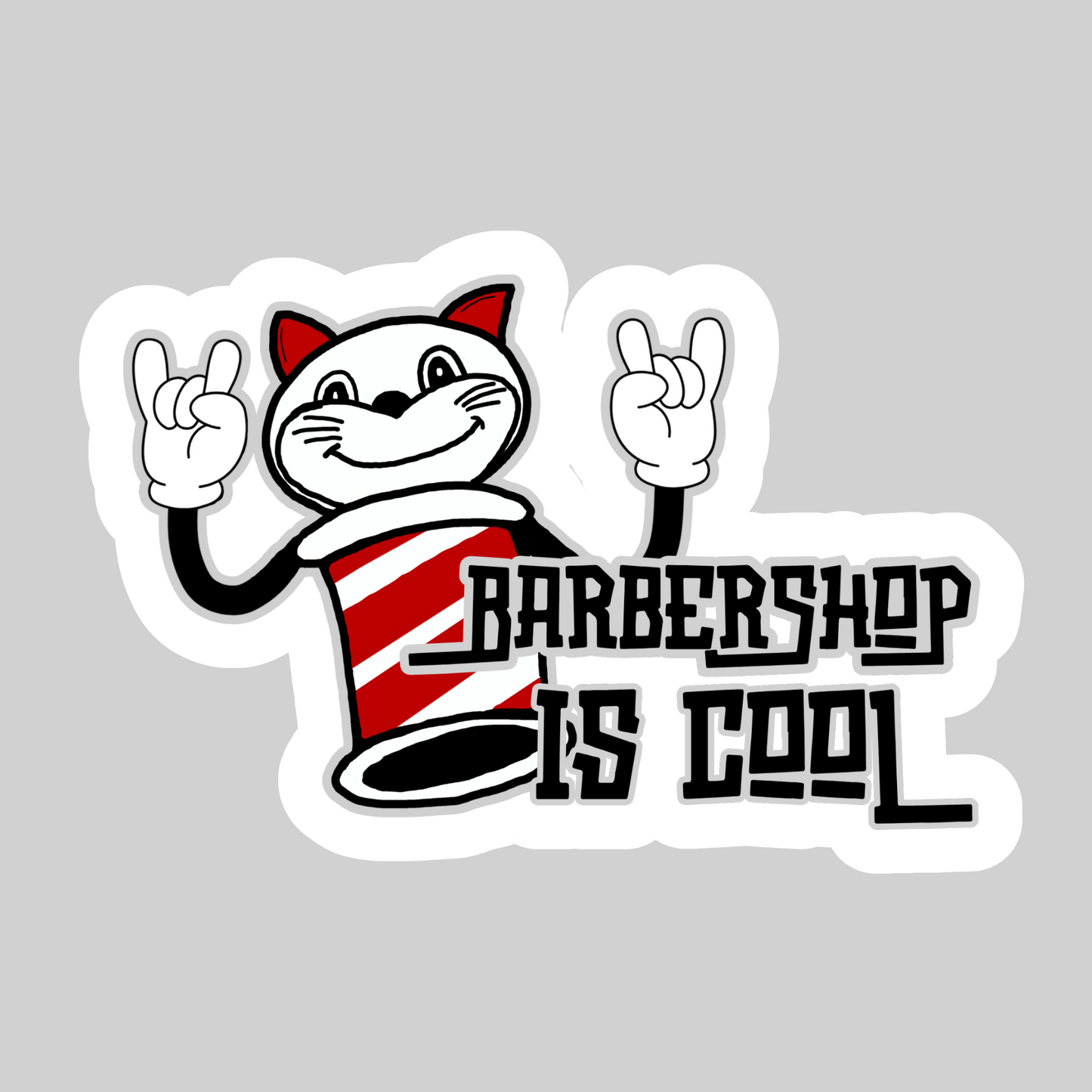 Barbershop Stickers - Printed, Kiss Cut Bubble-free stickers