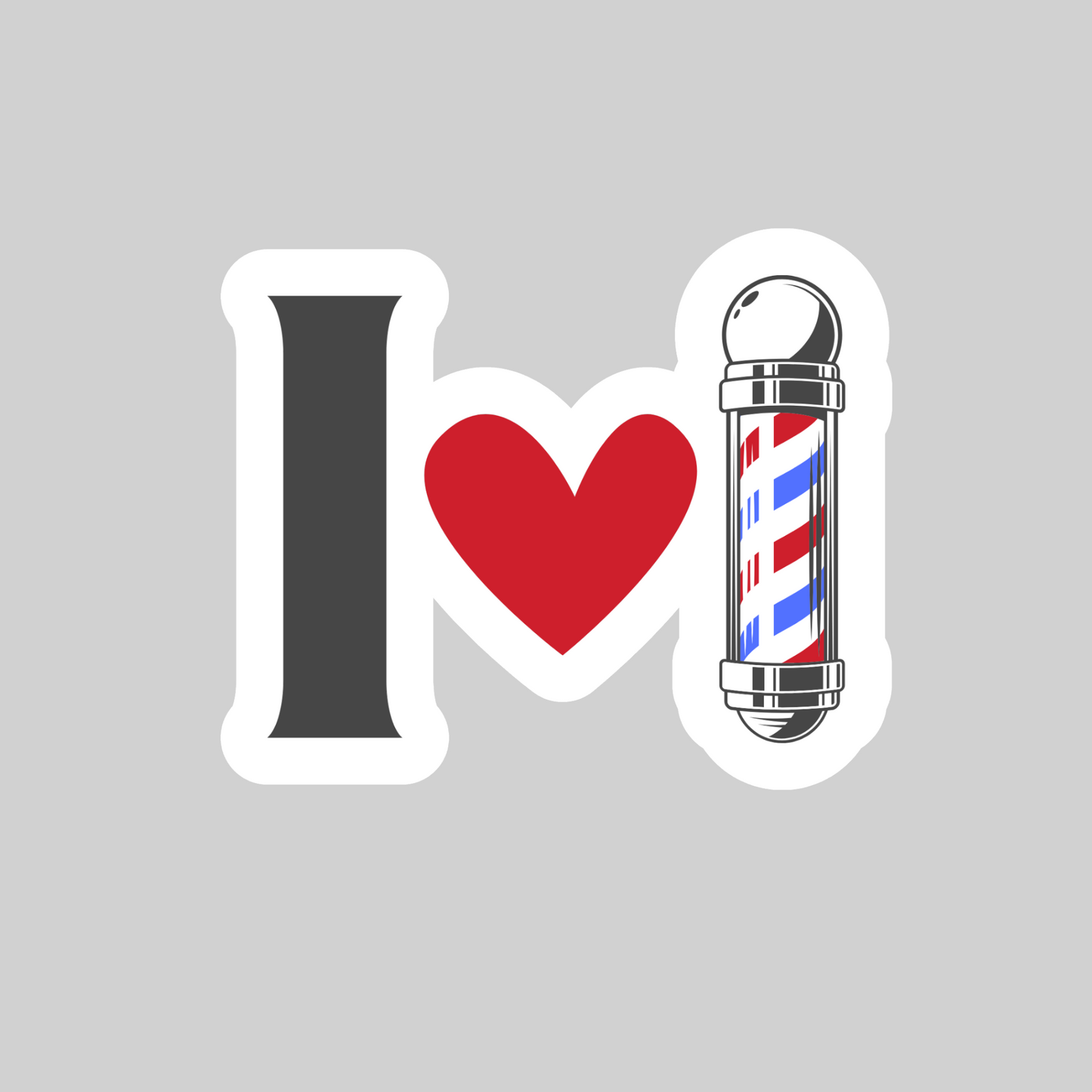 Barbershop Stickers - Printed, Kiss Cut Bubble-free stickers