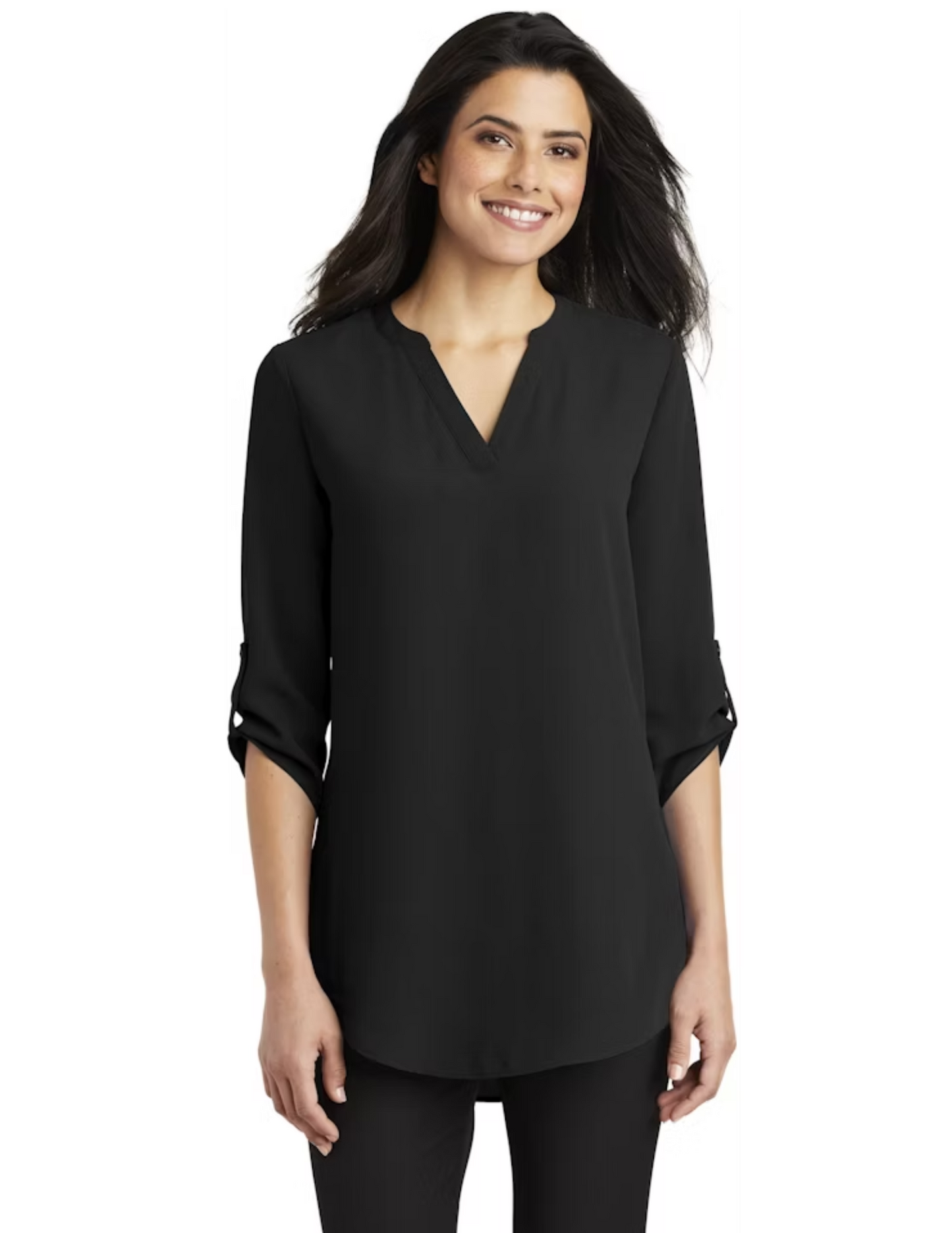 Essence Printed - Women's 3/4-Sleeve Tunic Blouse