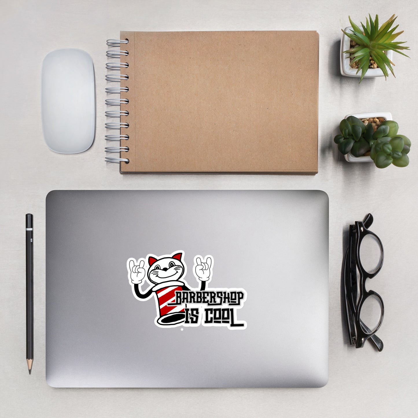 Barbershop is cool - Kiss cut Bubble-free stickers