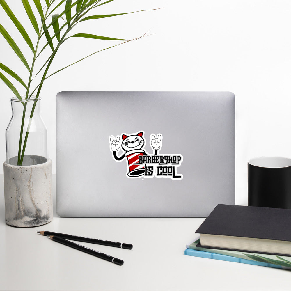 Barbershop is cool - Kiss cut Bubble-free stickers