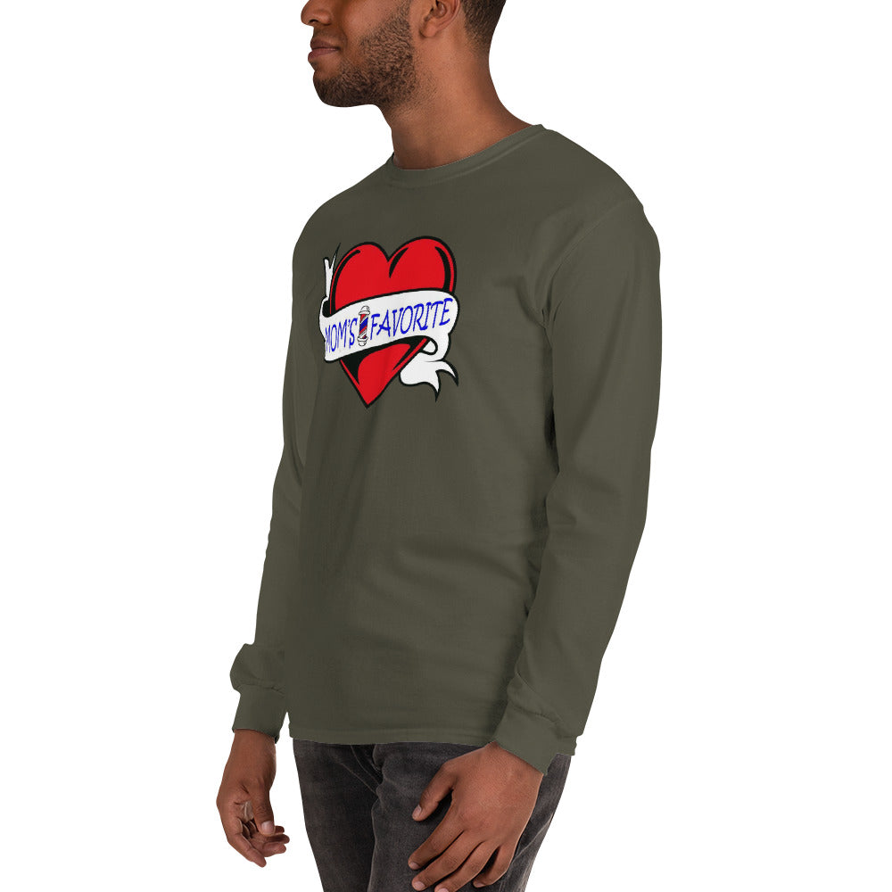 Mom's Favorite printed - Regular Fit Gildan Long Sleeve Shirt