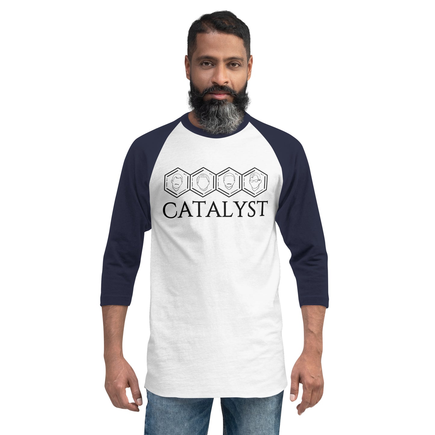 Catalyst - Printed 3/4 sleeve raglan shirt