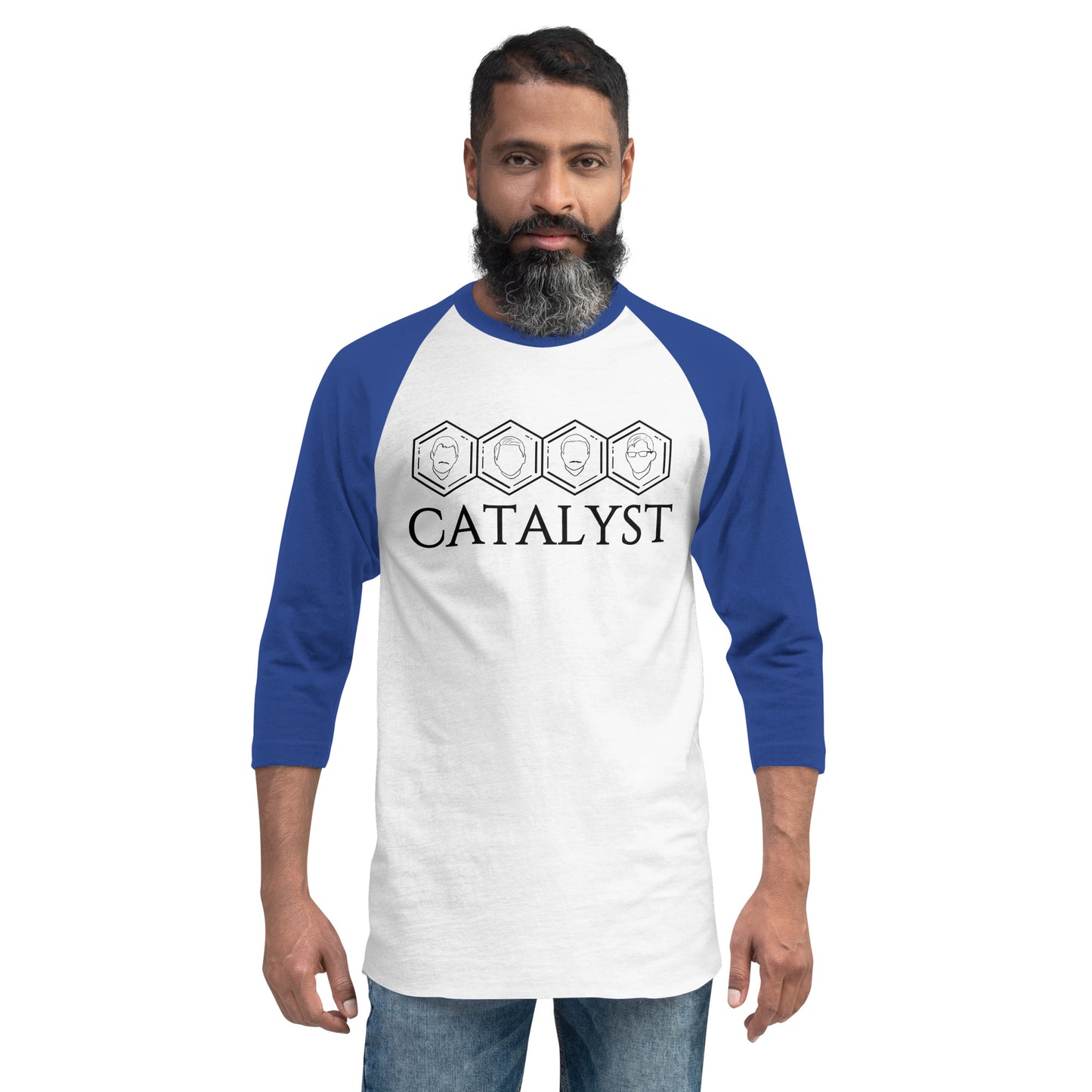 Catalyst - Printed 3/4 sleeve raglan shirt