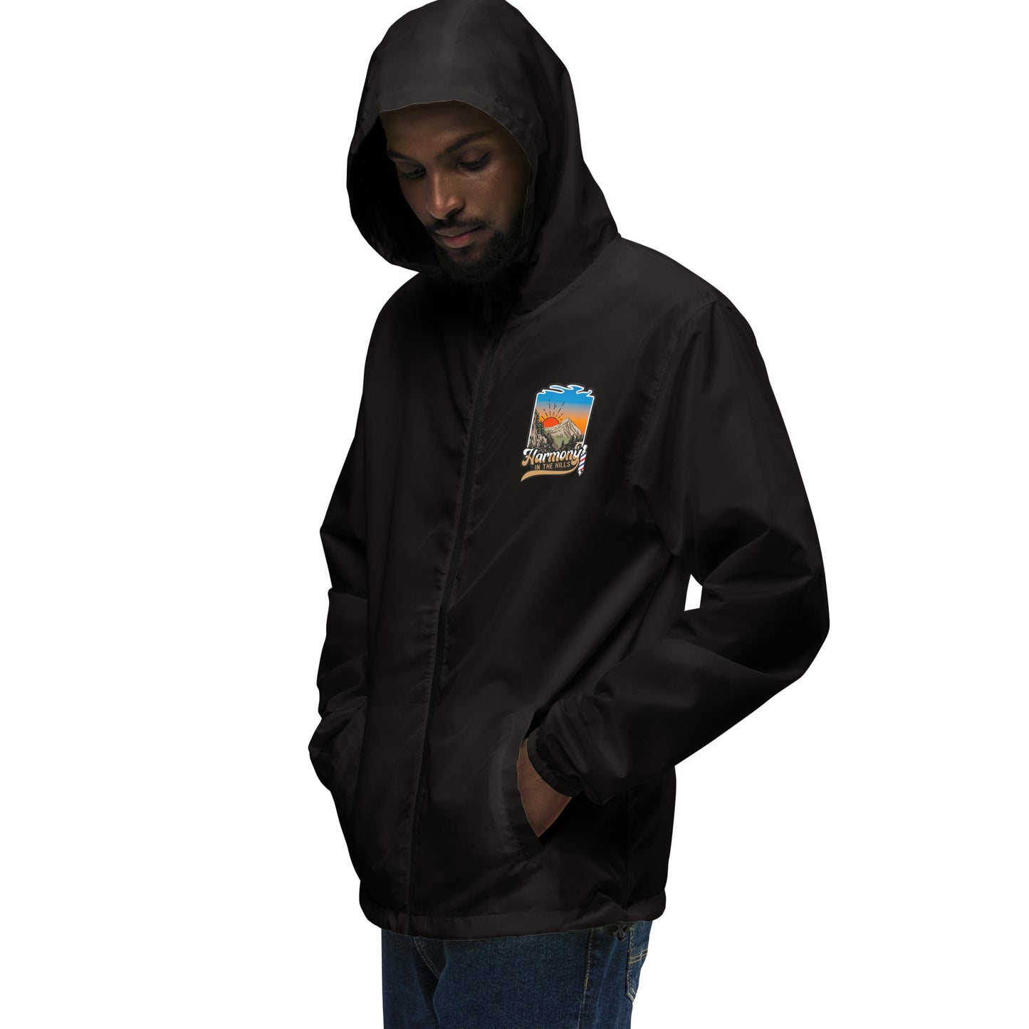 Harmony in the Hills - Printed Unisex lightweight zip up windbreaker