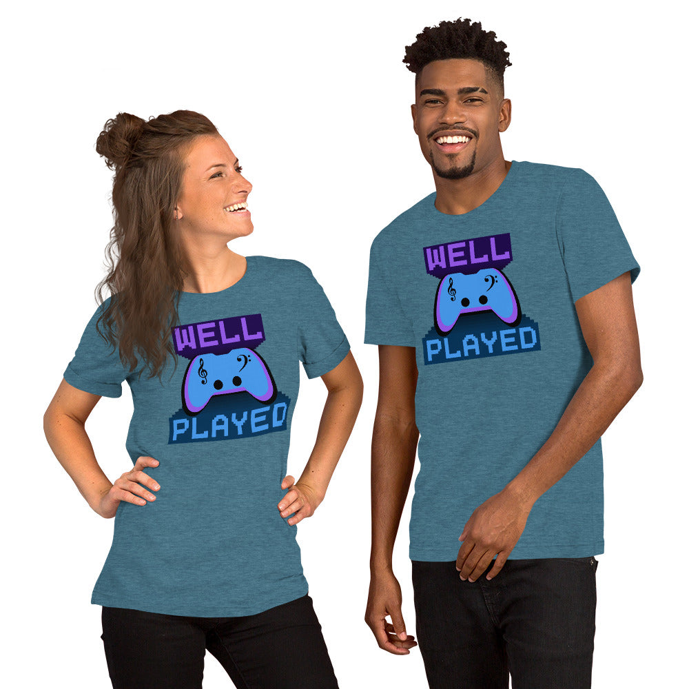 Well Played Printed Unisex t-shirt