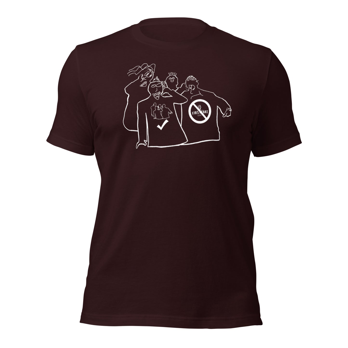 First Take - Eddie Artwork - HFI NEXTGEN Fundraiser!! Printed Unisex t-shirt