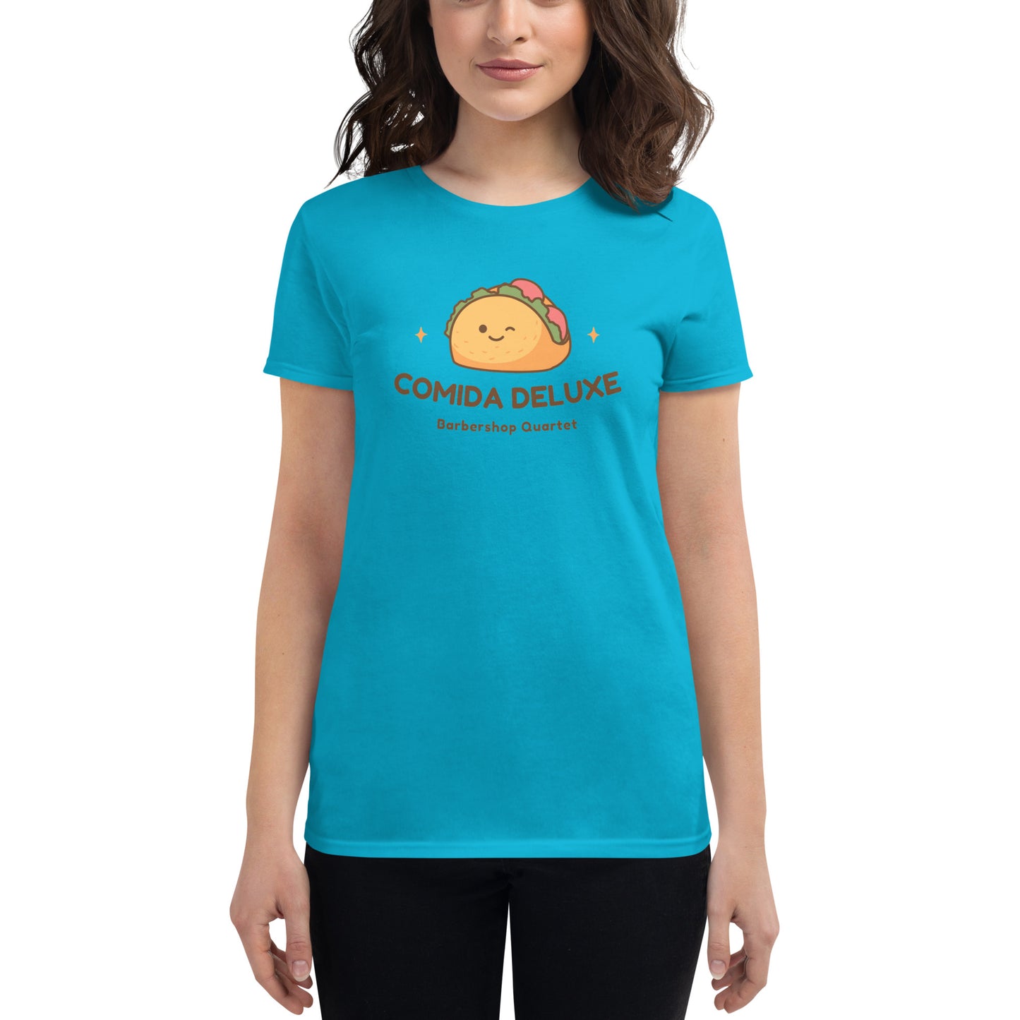 Comida Deluxe - Printed Fitted Women's short sleeve t-shirt