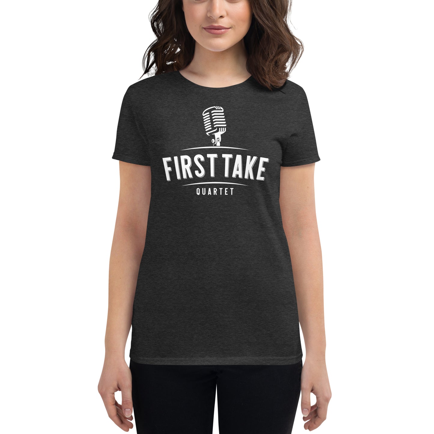 First Take - Printed Fitted Women's short sleeve t-shirt