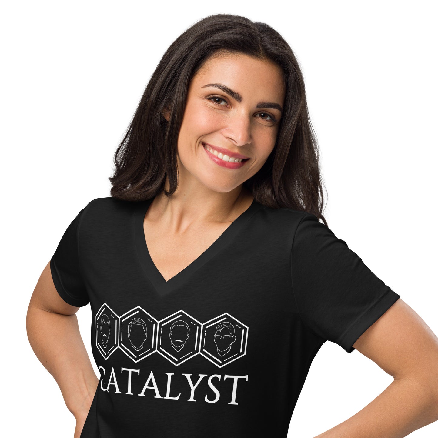 Catalyst - Printed Women’s relaxed v-neck t-shirt