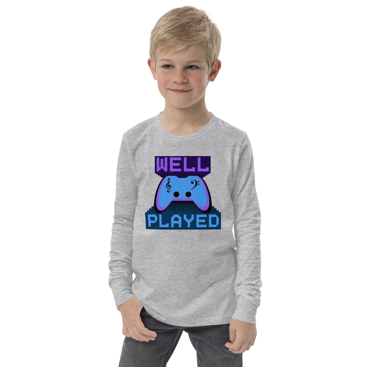 Well Played - Printed Youth long sleeve tee