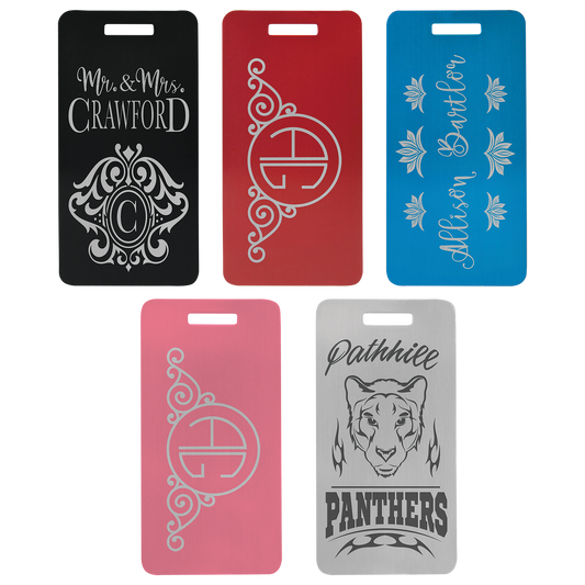 Custom Anodized Aluminum Luggage Tag