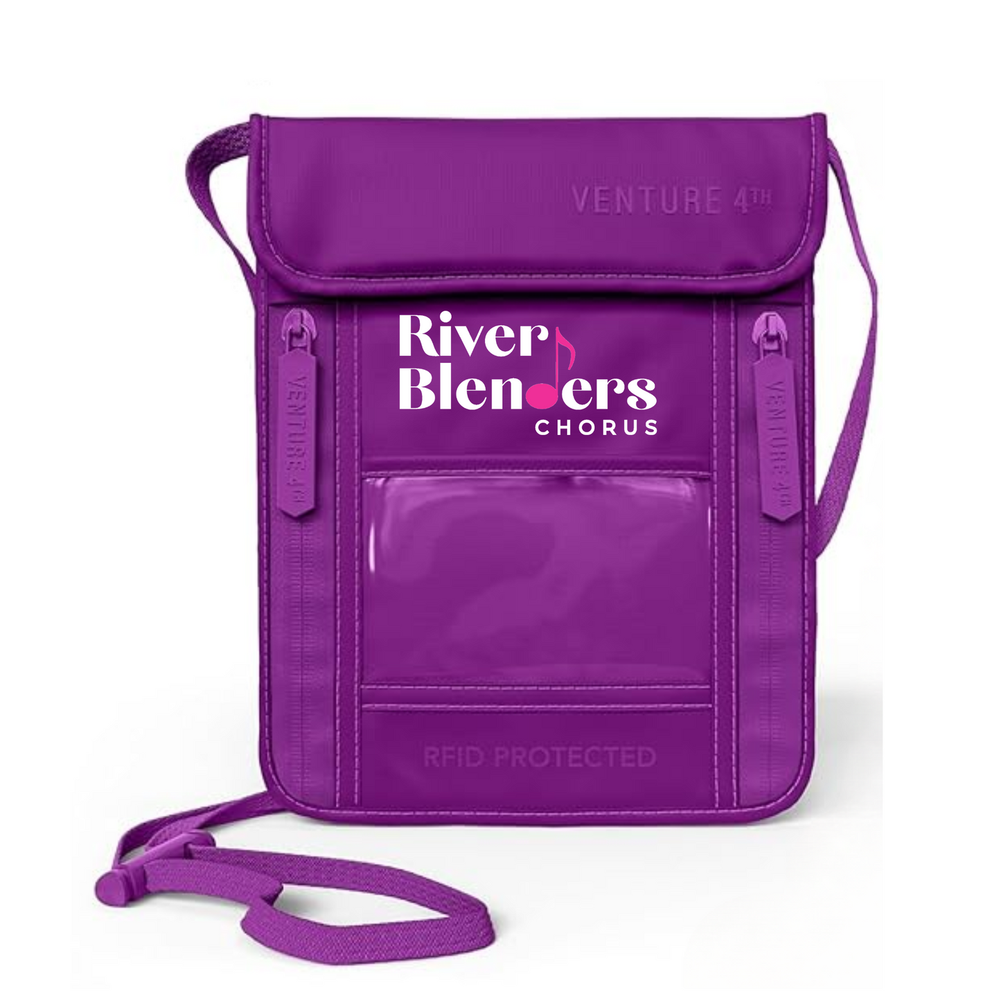 River Blenders - Travel Neck Wallet with RFID Blocking – Passport Holder Neck Pouch