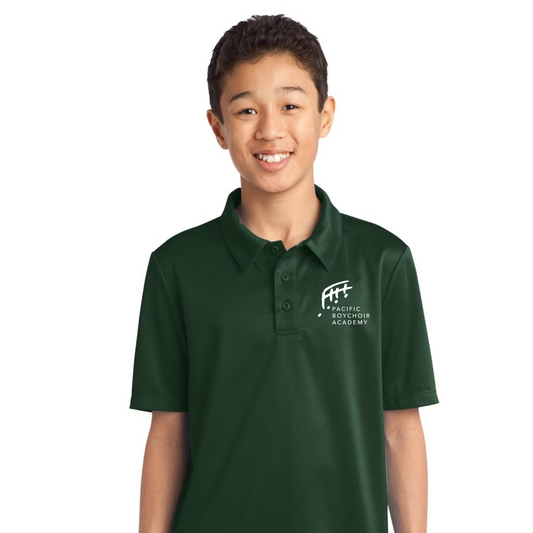 Pacific Boychoir Academy - Youth Embroidered Silk Touch Performance Polo