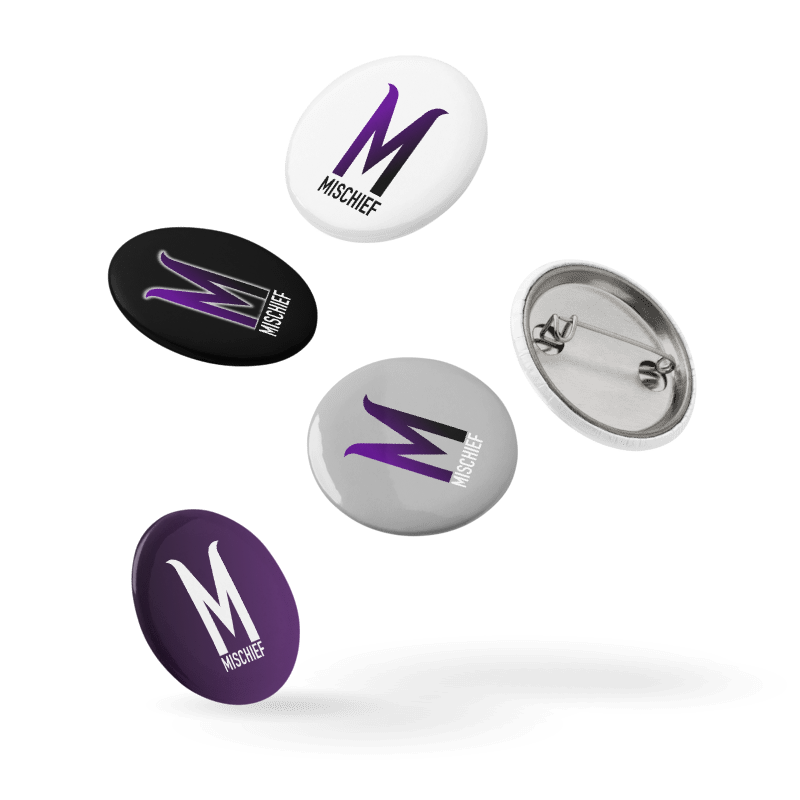 Mischief - Set of 10 buttons