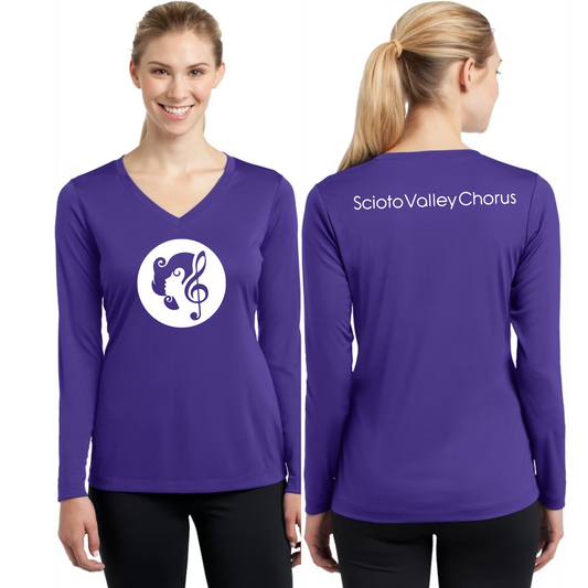 Scioto Valley Chorus Printed - Unisex Long Sleeve V-Neck T-shirt