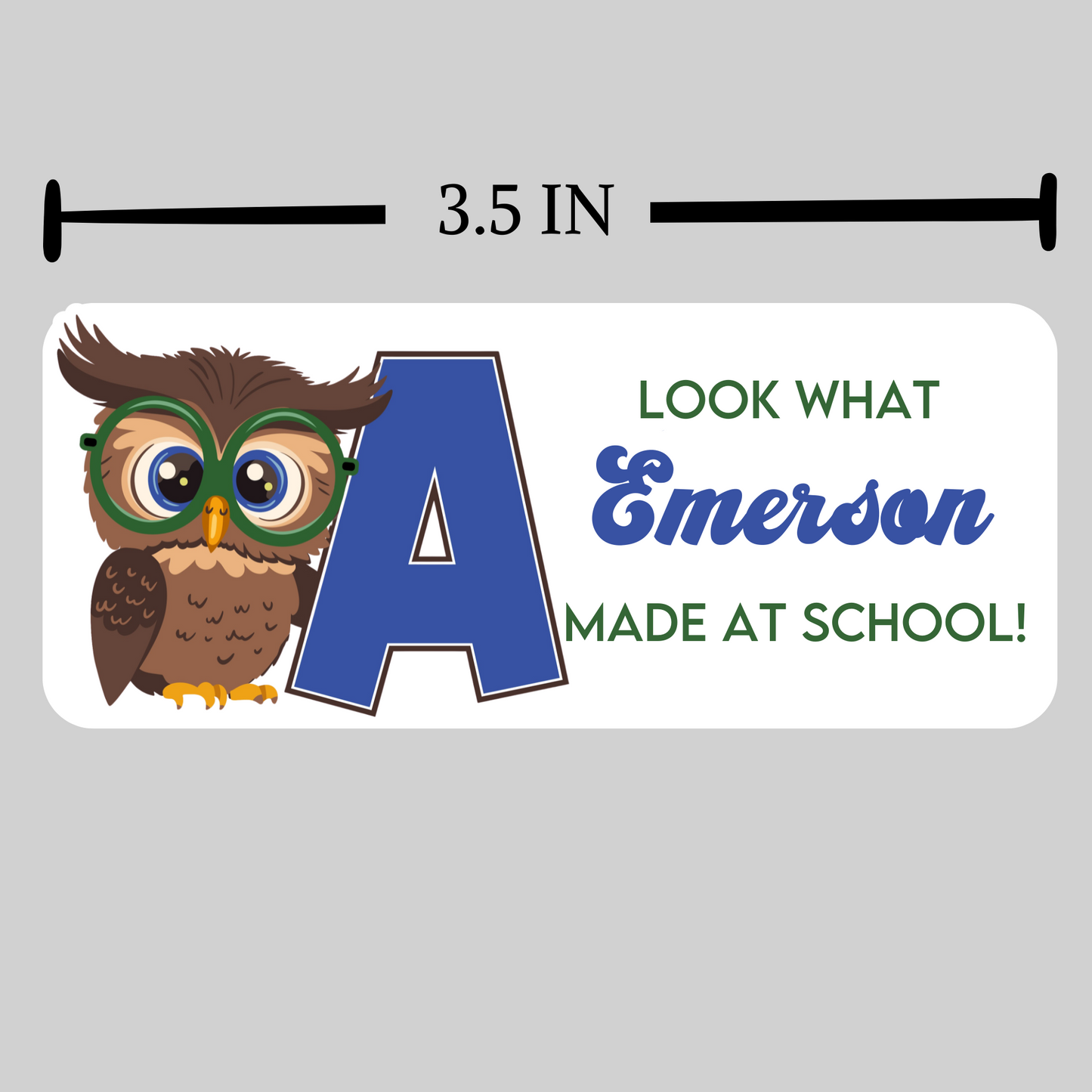 Audubon Owls - Look what (NAME) made at school! Printed Magnet