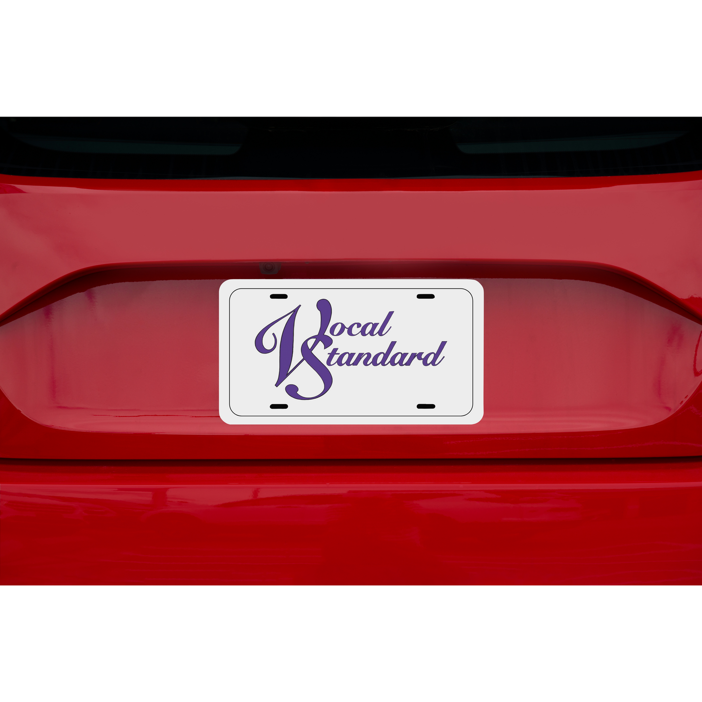 Vocal Standard - Gloss White Aluminum License Plate