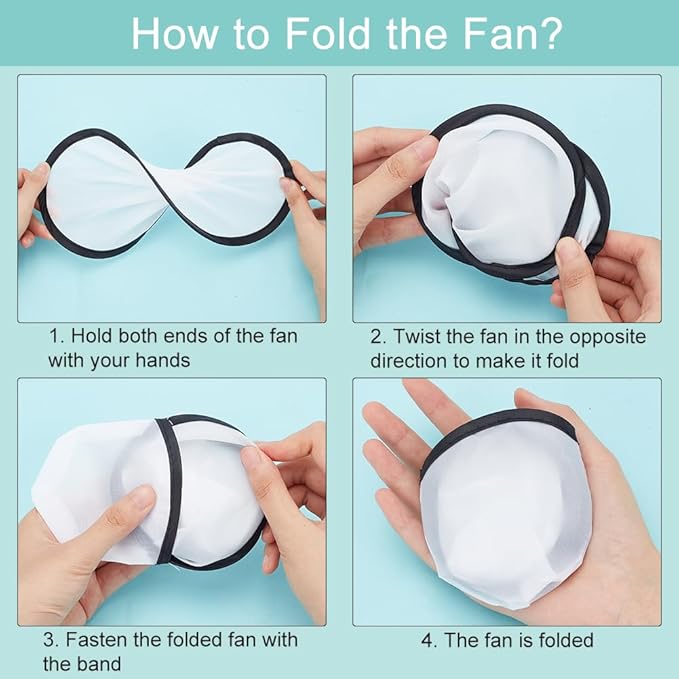 Hot Notes - printed foldable flying disc fans