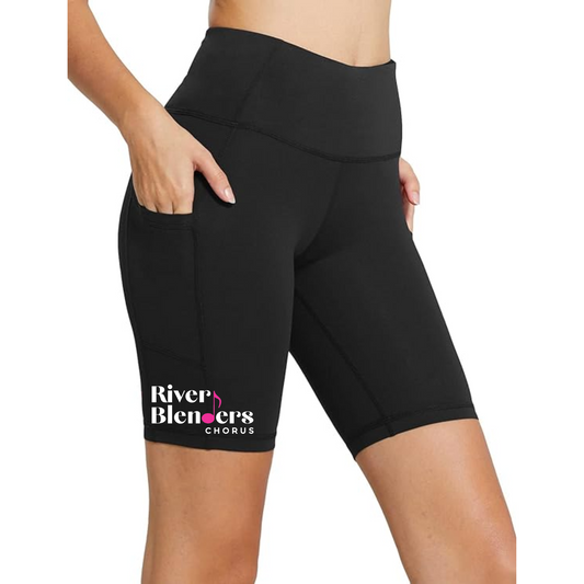 River Blenders - Printed bike shorts with pockets