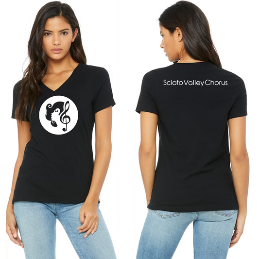 Scioto Valley Chorus Printed - Women's Fitted Sleeve V-Neck T-shirt