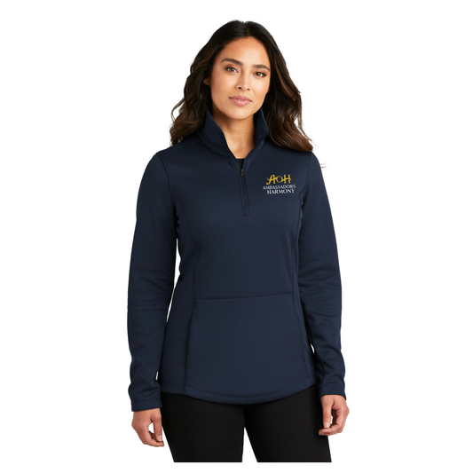 Ambassadors of Harmony - Embroidered Women's Smooth Fleece 1/4-Zip
