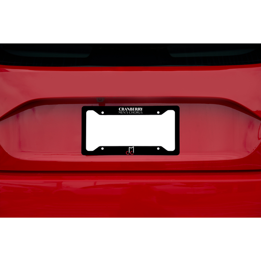 Cranberry Men's Chorus -  Printed Gloss White Aluminum License Plate Frame