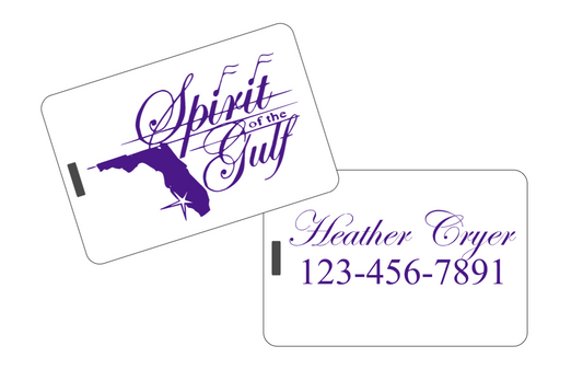 Spirit of the Gulf - Acrylic Engraved Luggage Tags