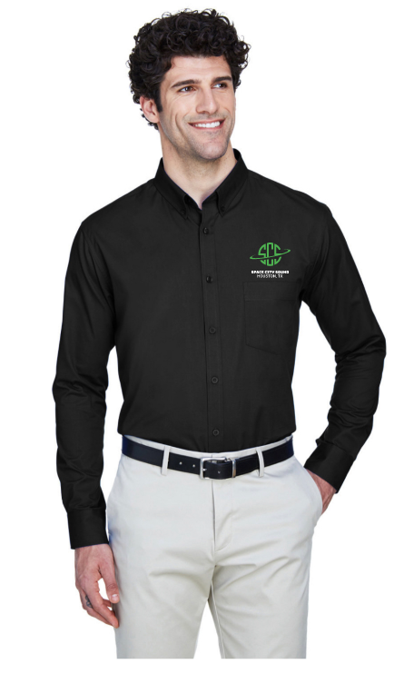 SCS- Embroidered Men's Operate Long-Sleeve Twill Shirt