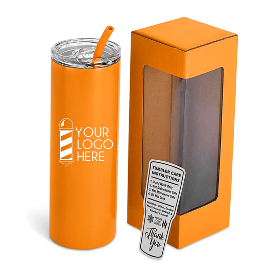 Custom 20oz Powder Coated Skinny Tumbler