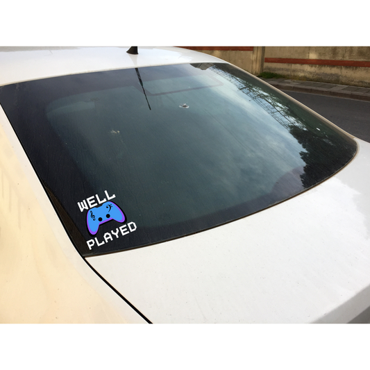 Well Played: Permanent, Waterproof Decal Sticker