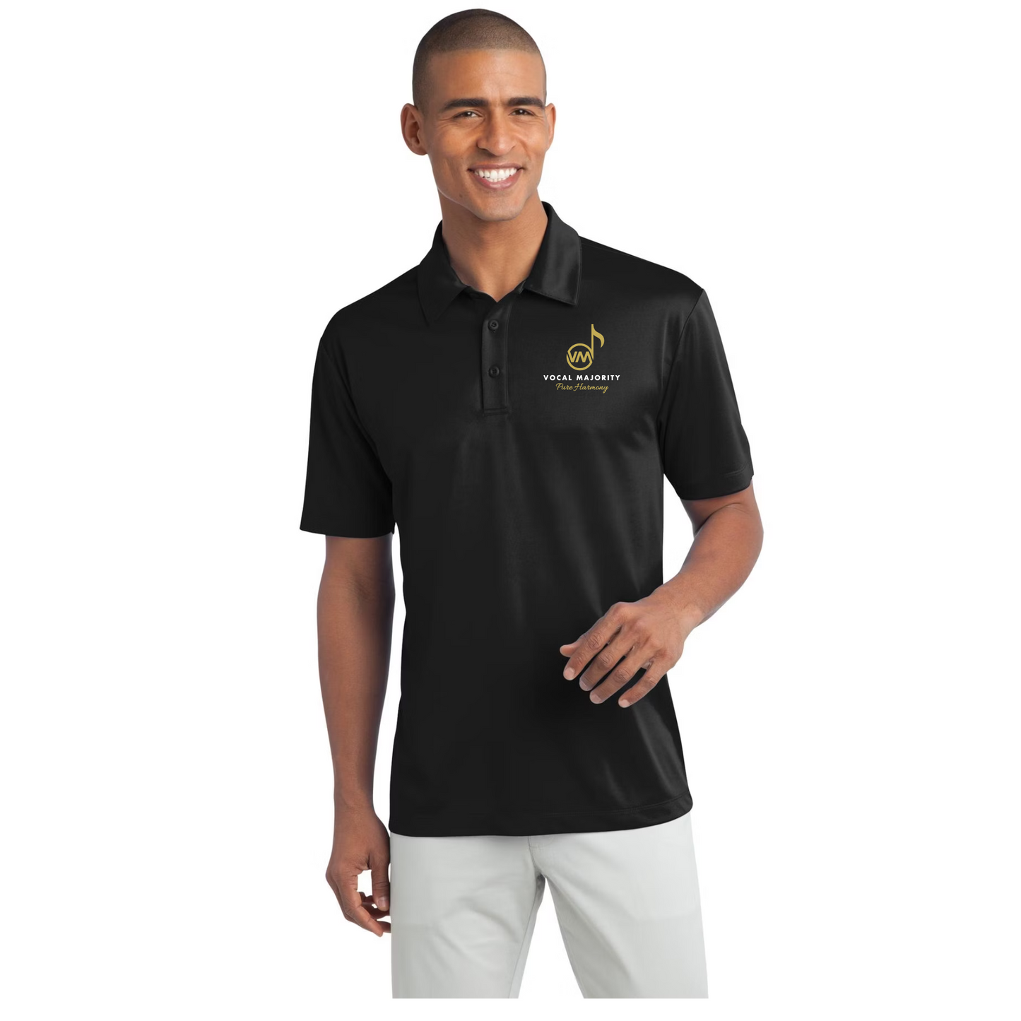 Vocal Majority - Men's Embroidered Silk Touch Performance Polo TALL Sizes