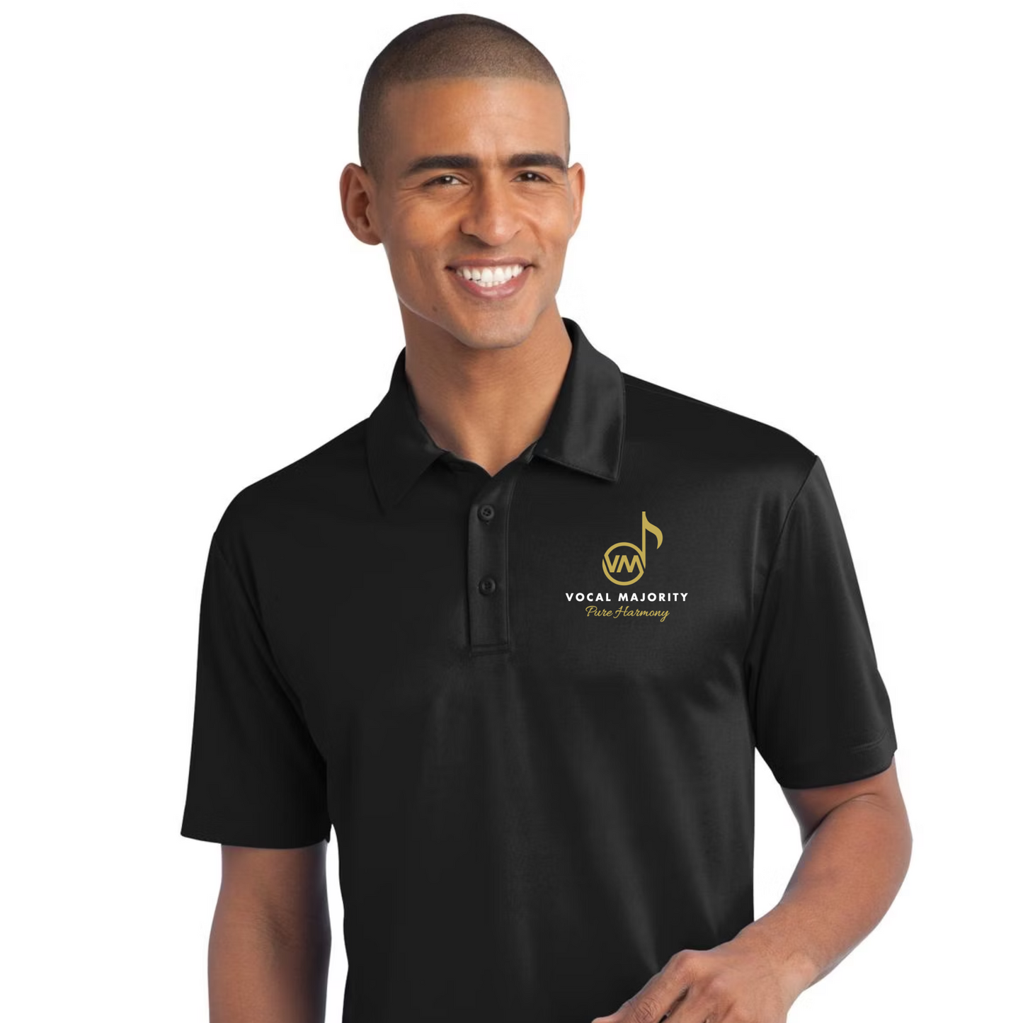 Vocal Majority - Men's Embroidered Silk Touch Performance Polo TALL Sizes