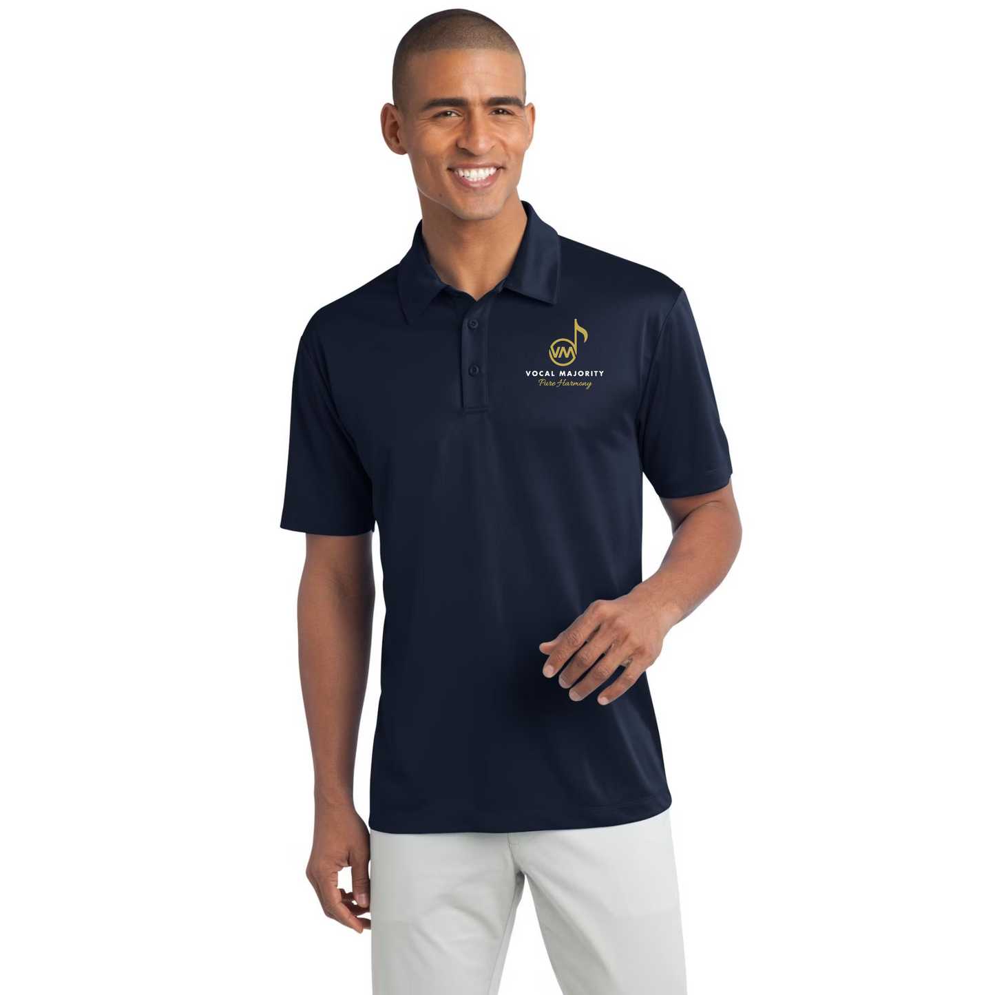 Vocal Majority - Men's Embroidered Silk Touch Performance Polo