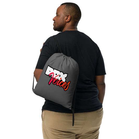 PDX Voices - Printed Drawstring bag