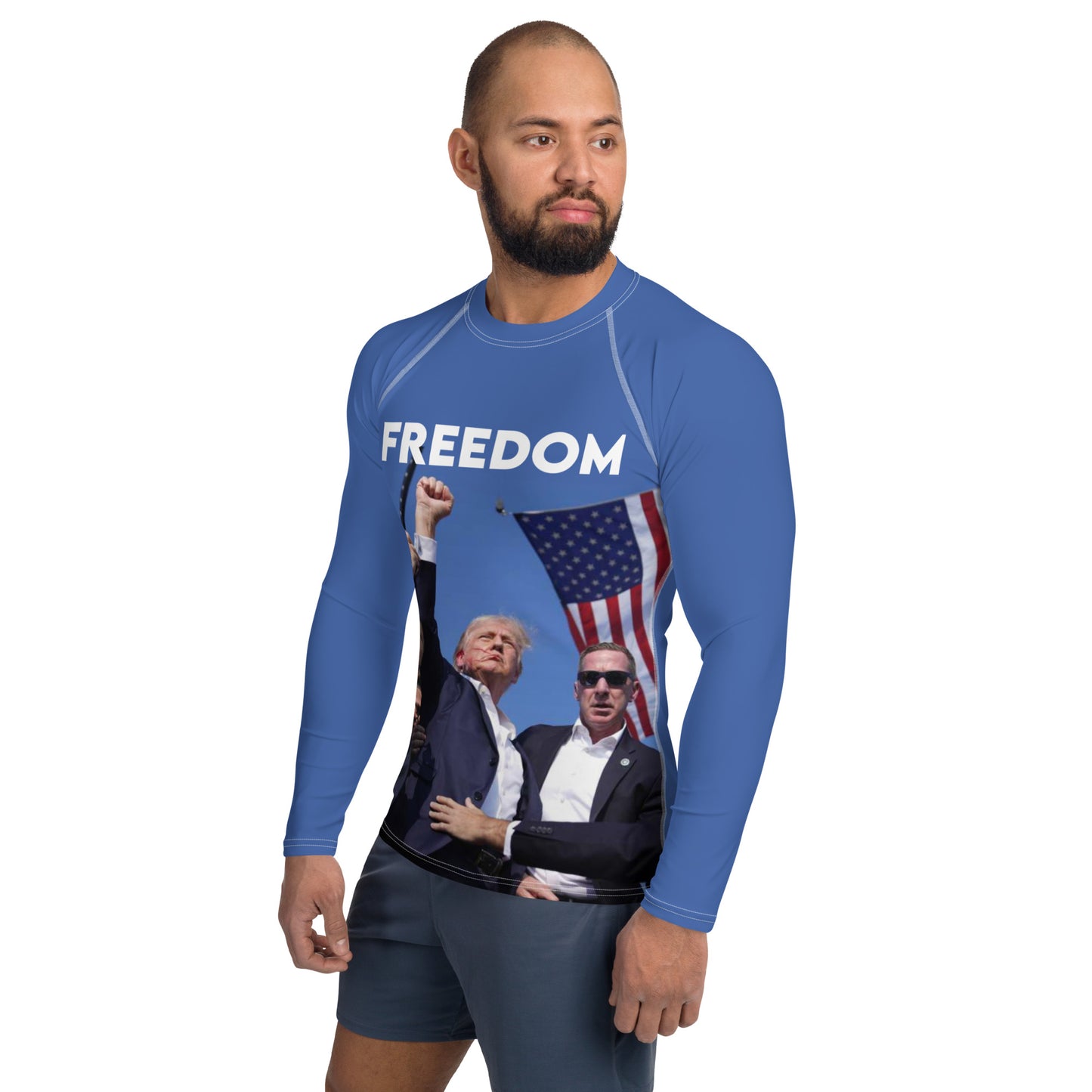 Freedom - Printed Men's Rash Guard