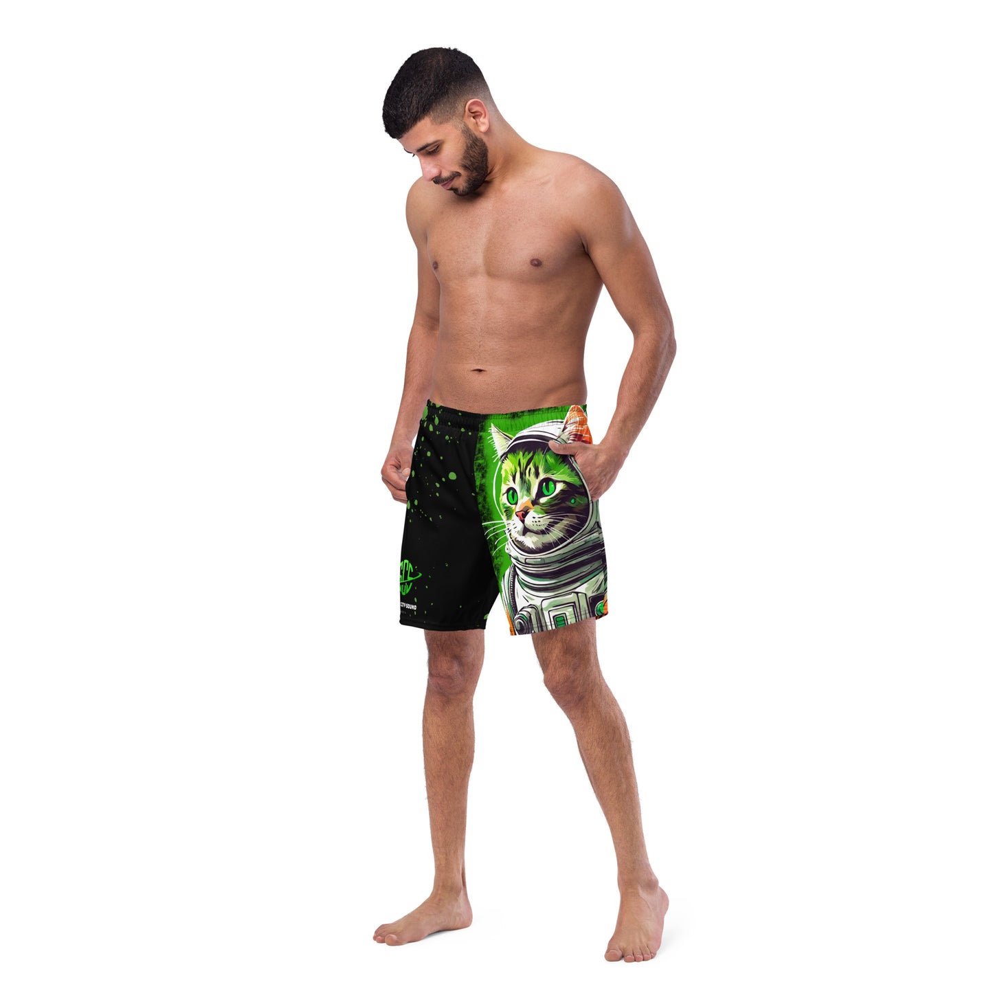 Space City Sound - Printed Men's swim trunks