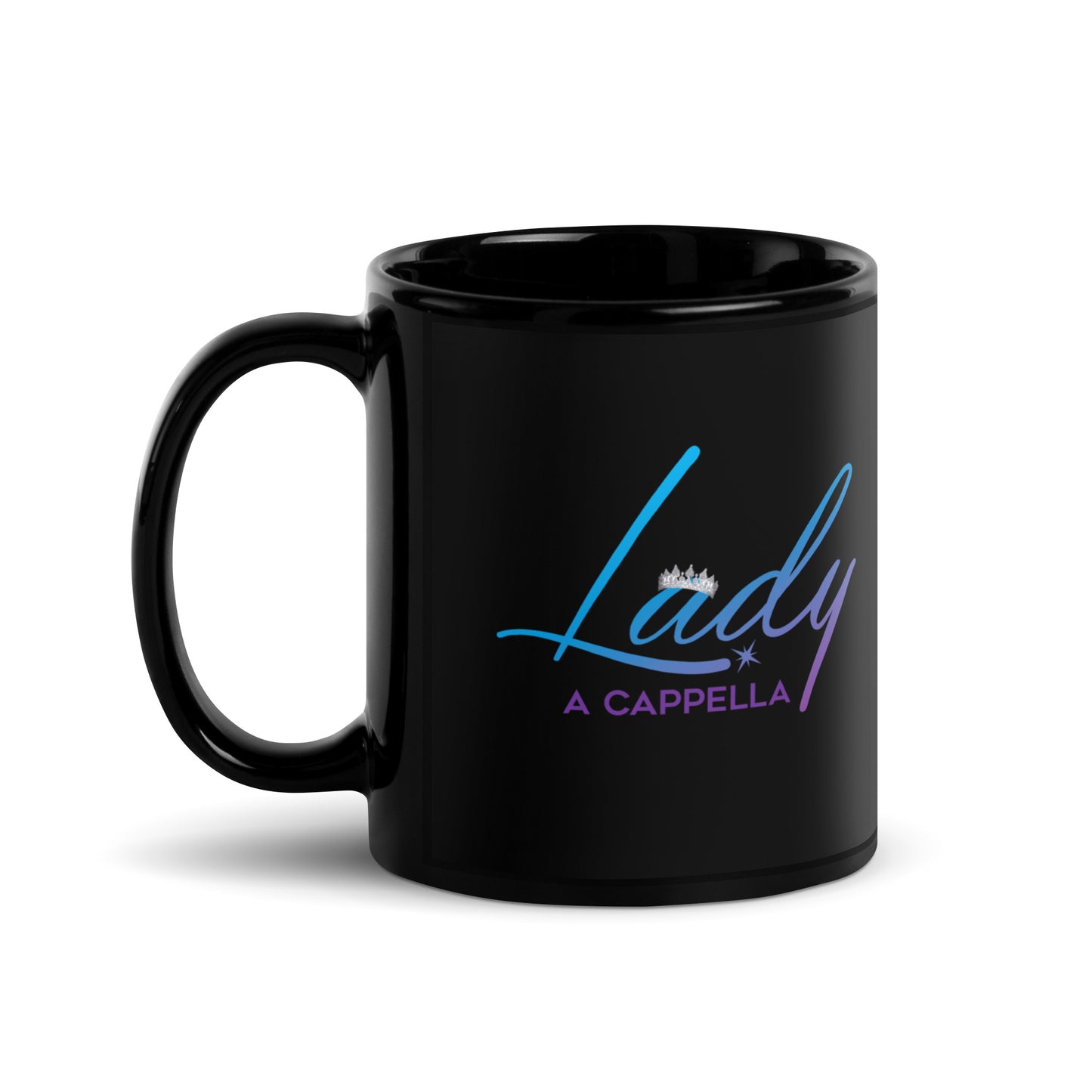 Lady A Cappella - Black Glossy Mug