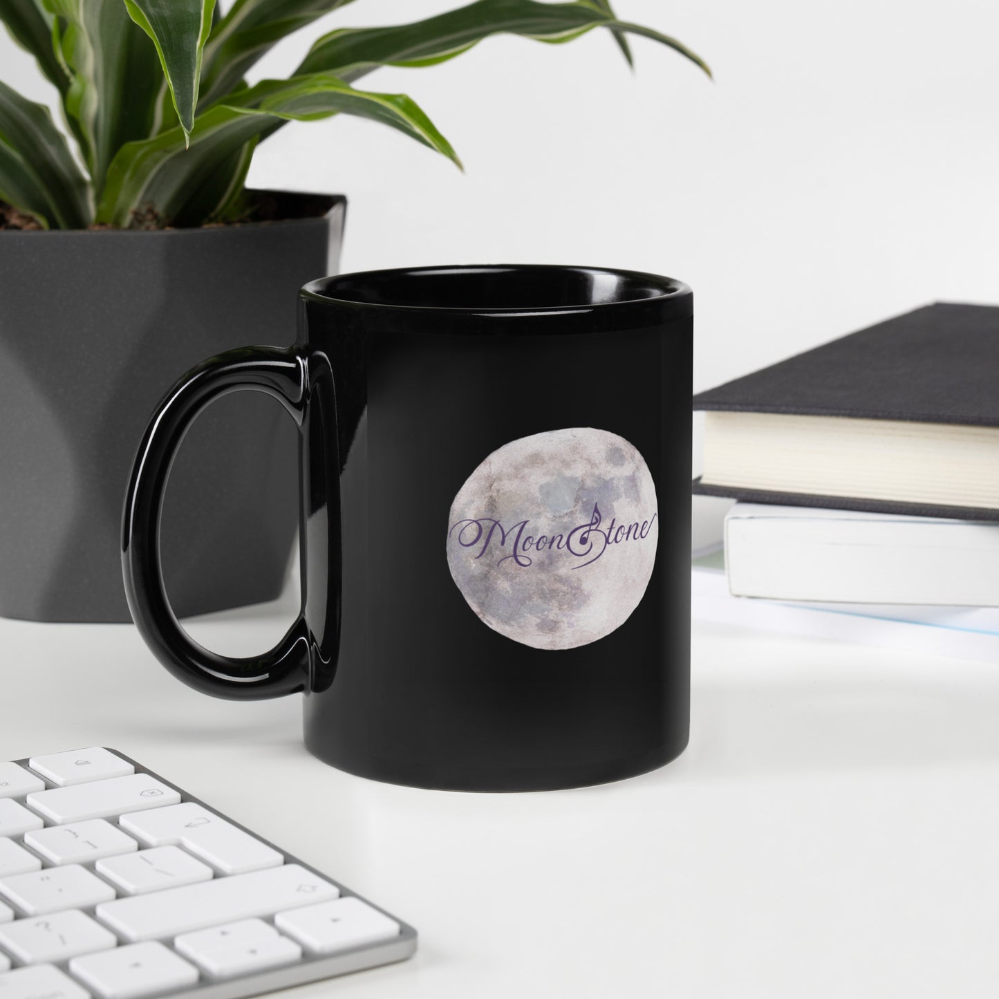 Moonstone Black Glossy Mug