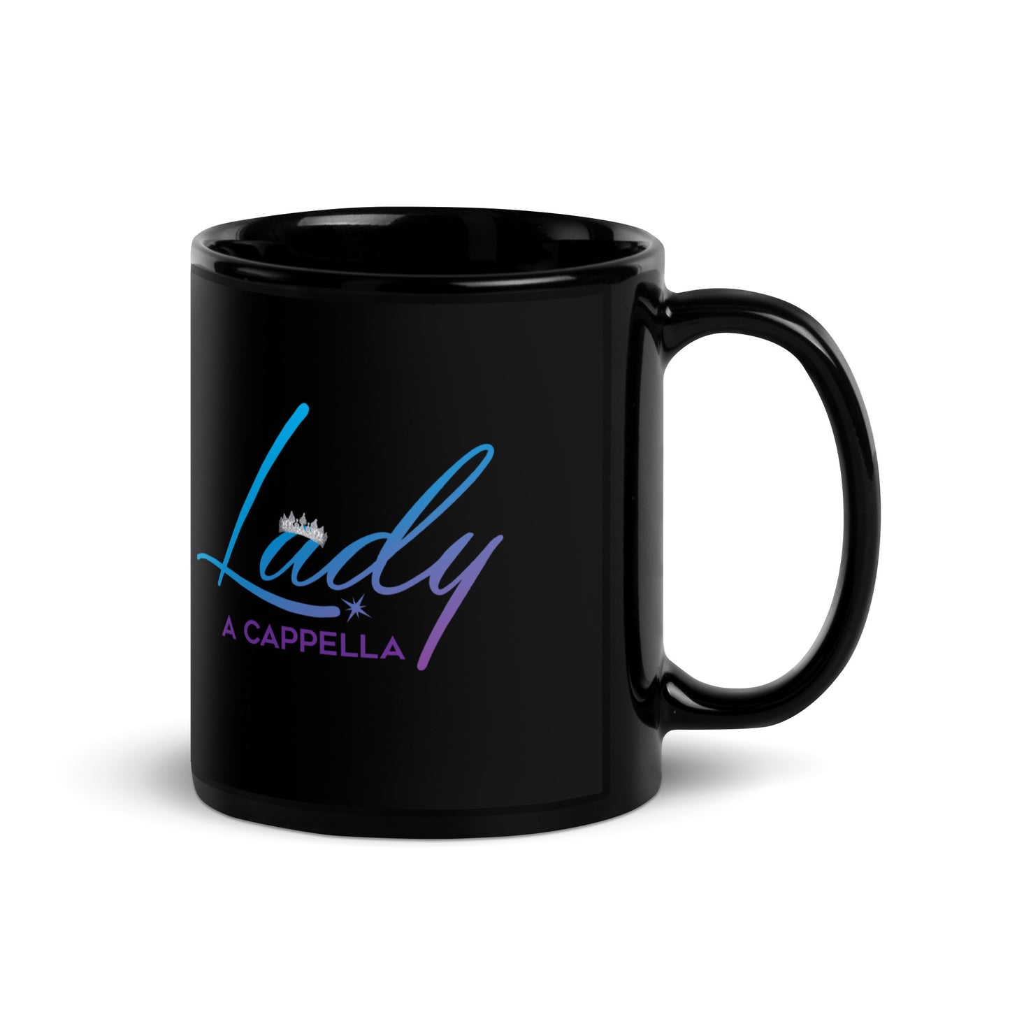 Lady A Cappella - Black Glossy Mug