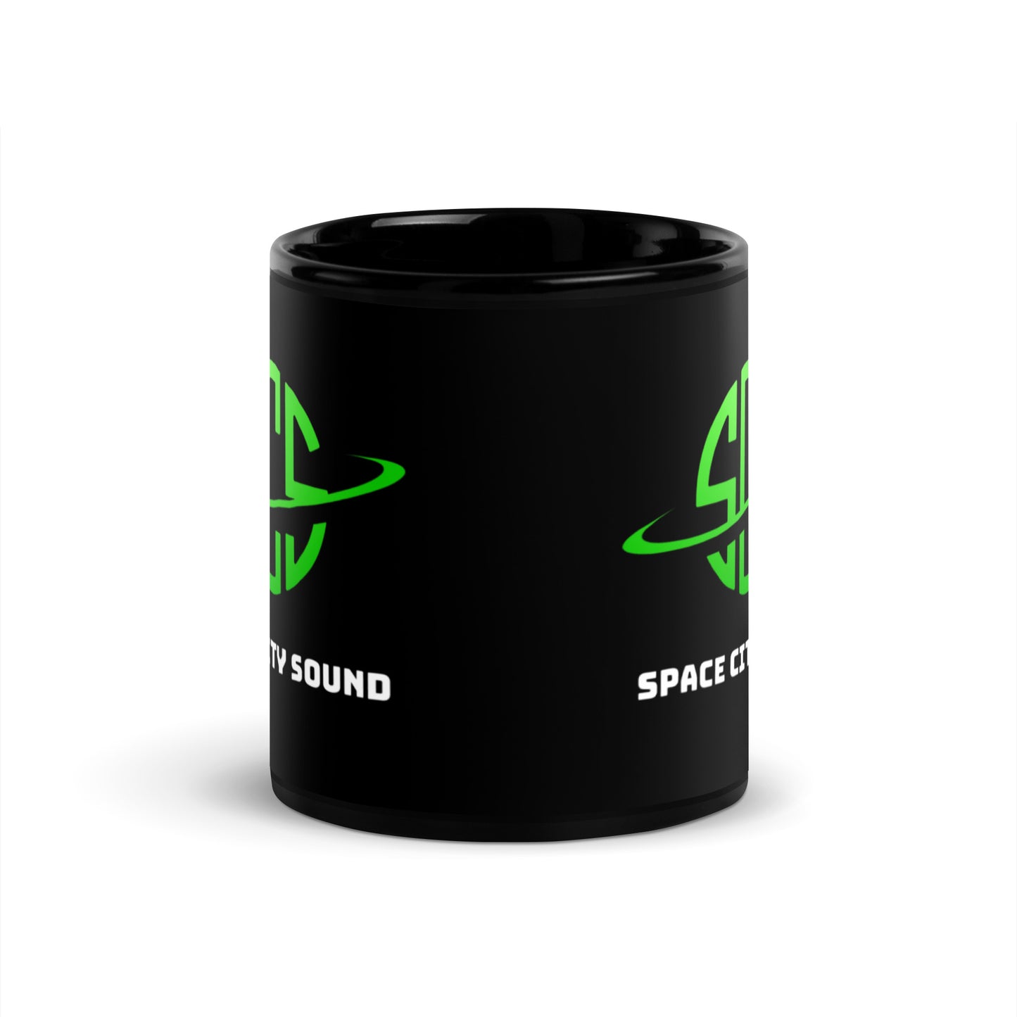 Space City Sound - Logo - Black Glossy Mug