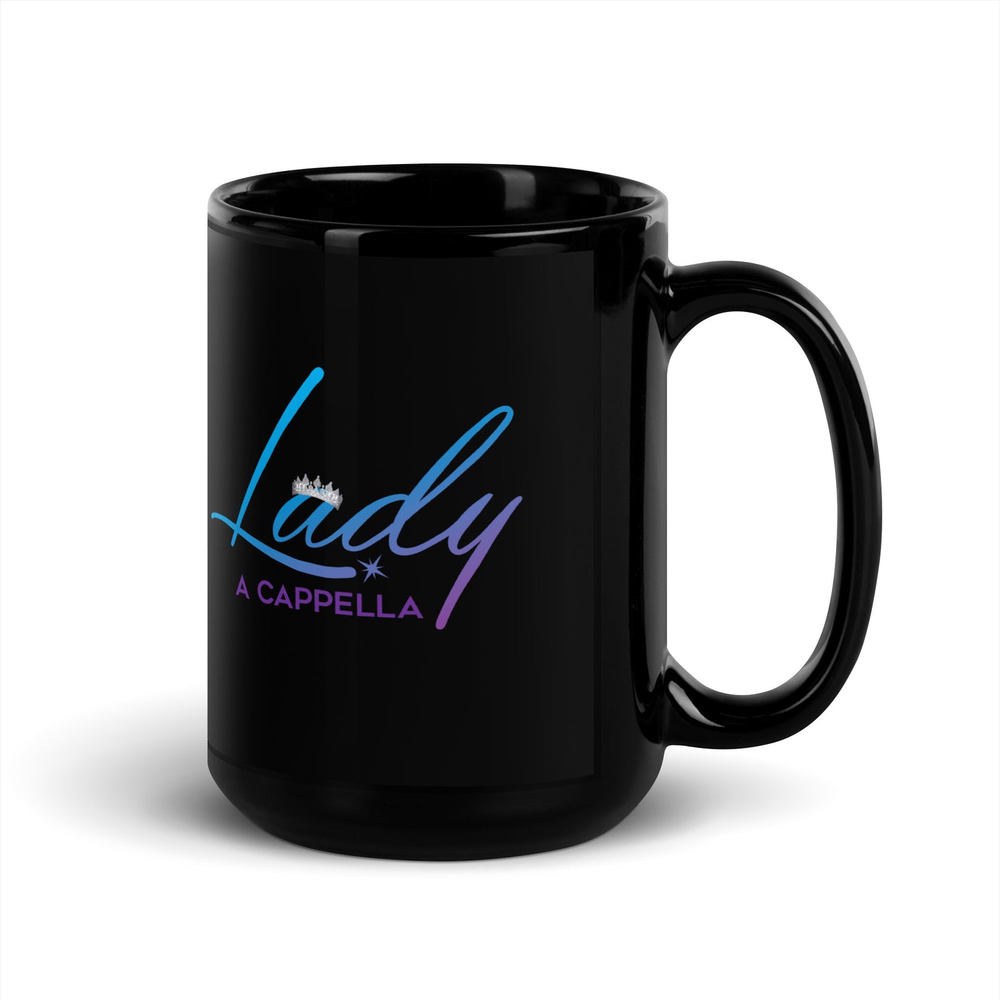 Lady A Cappella - Black Glossy Mug