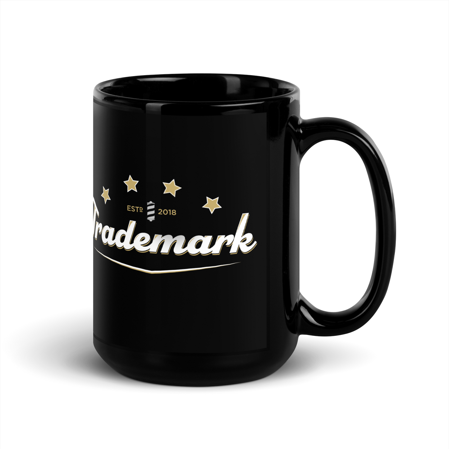 Trademark - Printed Black Glossy Mug