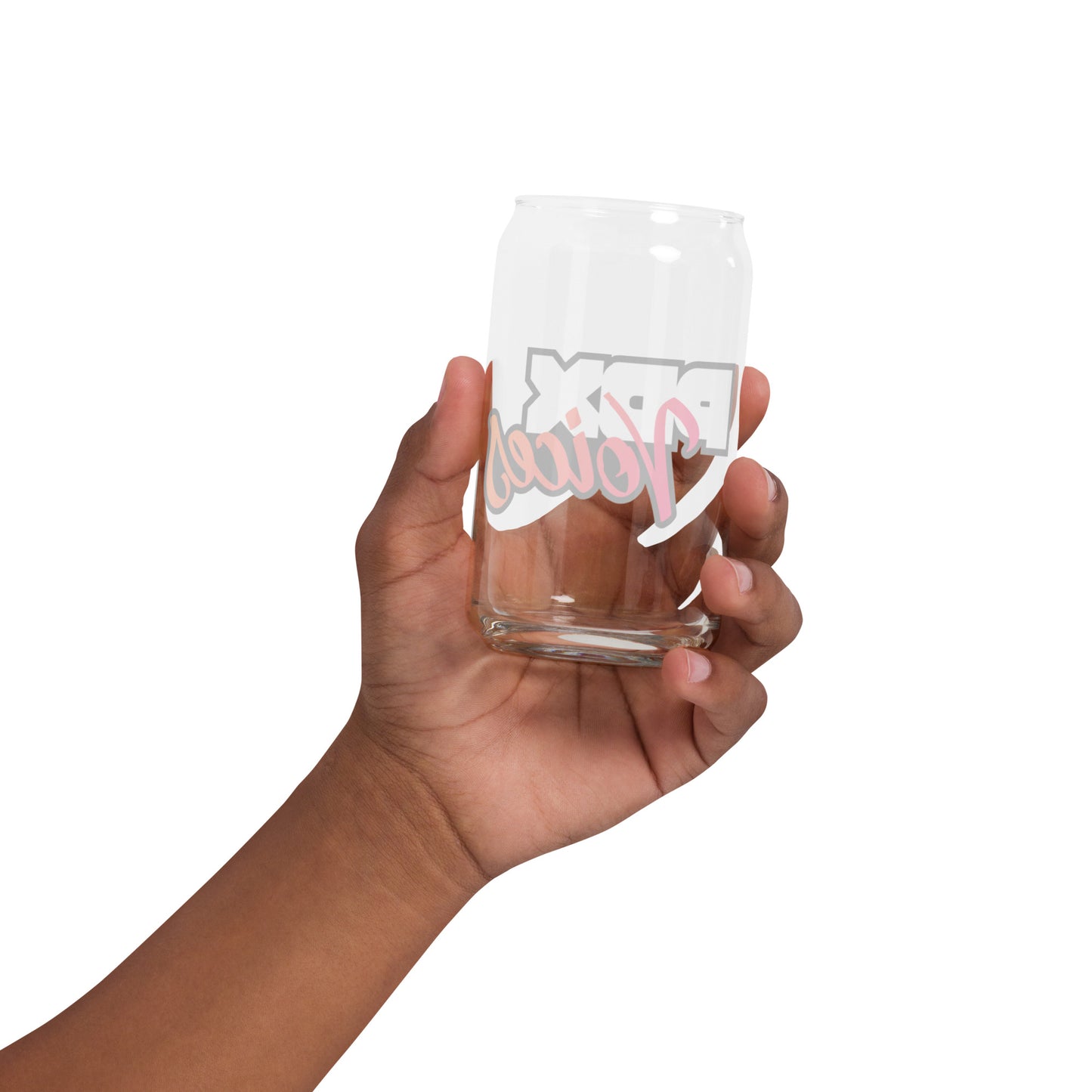 PDX Voices - Printed Can-shaped glass