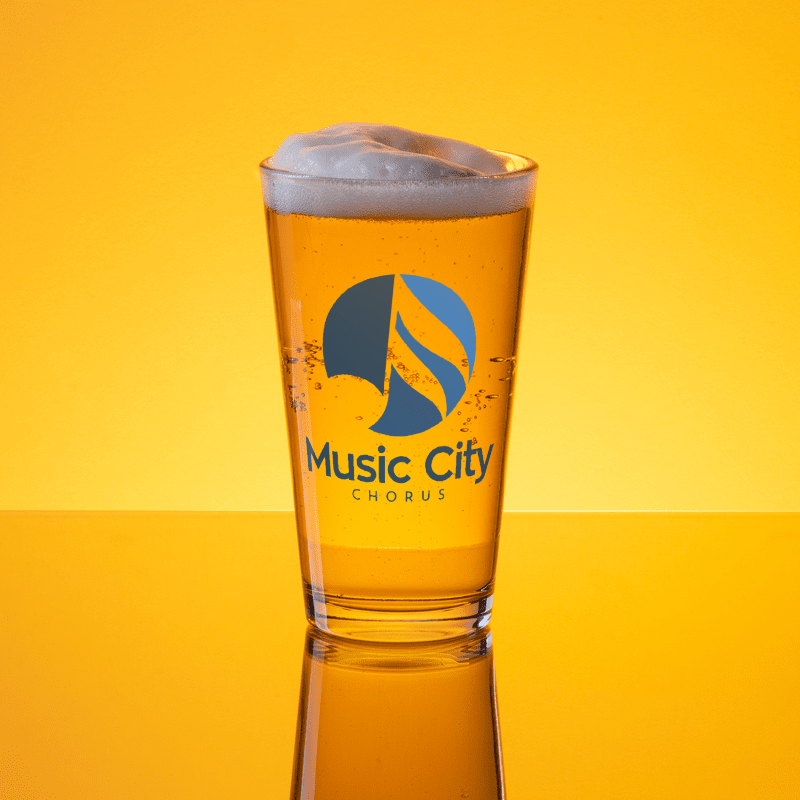 Music City Chorus - Shaker pint glass