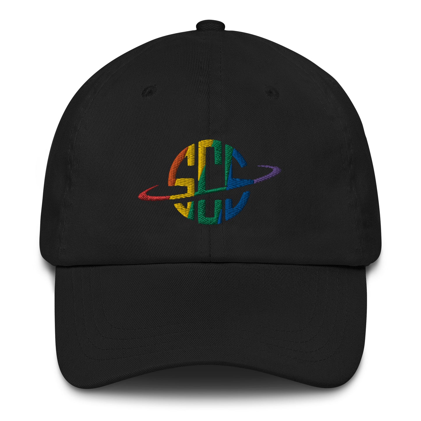 Space City Sound - Rainbow Pride logo - Embroidered Dad hat