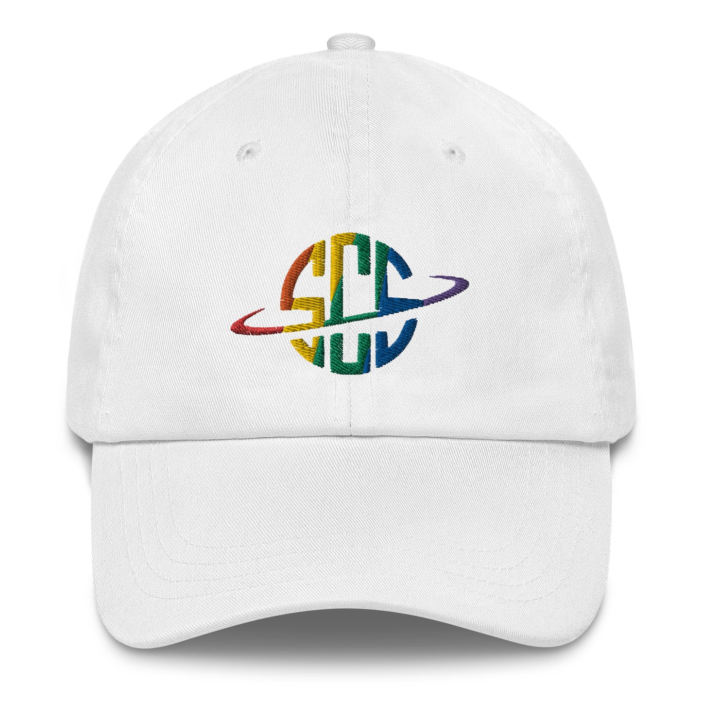 Space City Sound - Rainbow Pride logo - Embroidered Dad hat